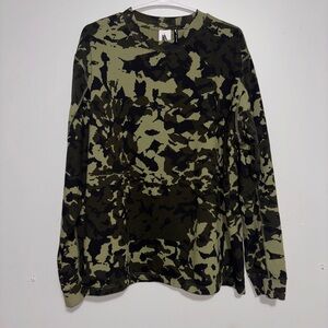 Nike MMW Matthew M Williams Green Camo Long Sleeve Shirt Mens Large Streetwear